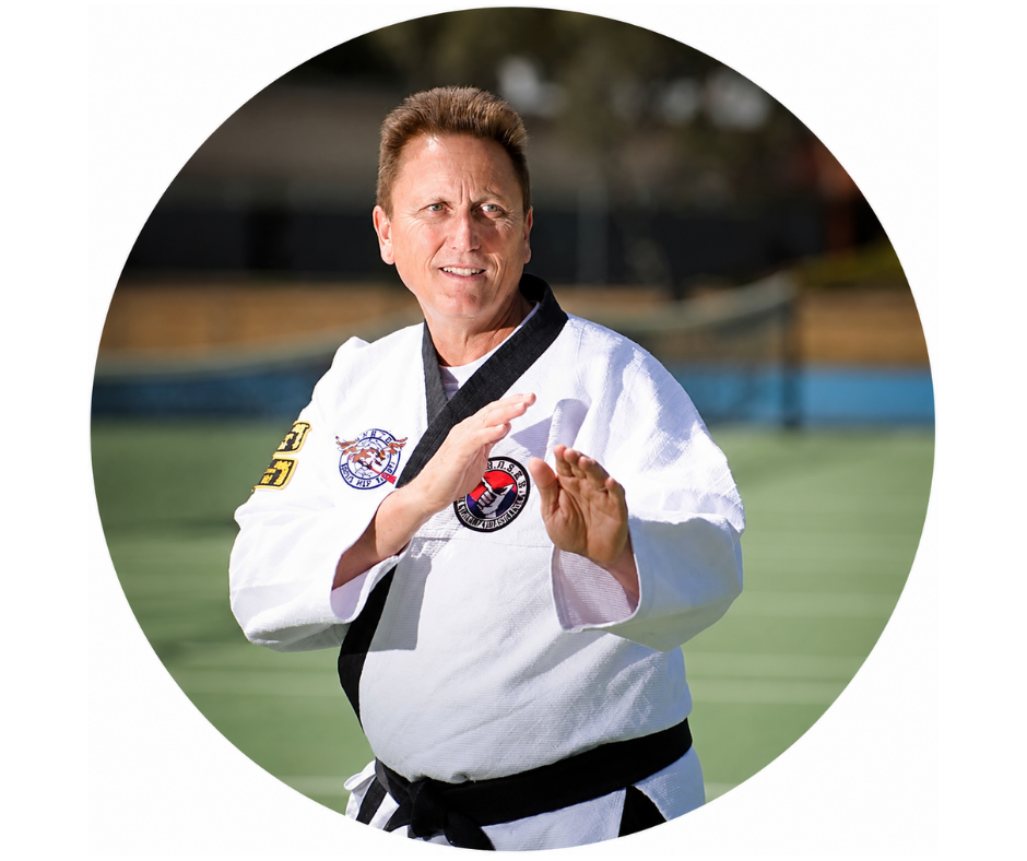 Grandmaster John Gill in martial arts uniform